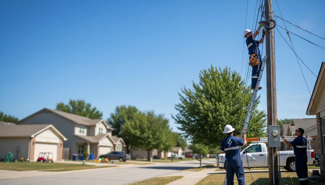 Residential electrician providing installation services in Offerle, KS